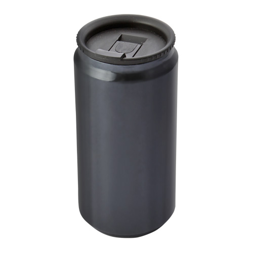 缶型ダブルウォールボトル 330ml 黒