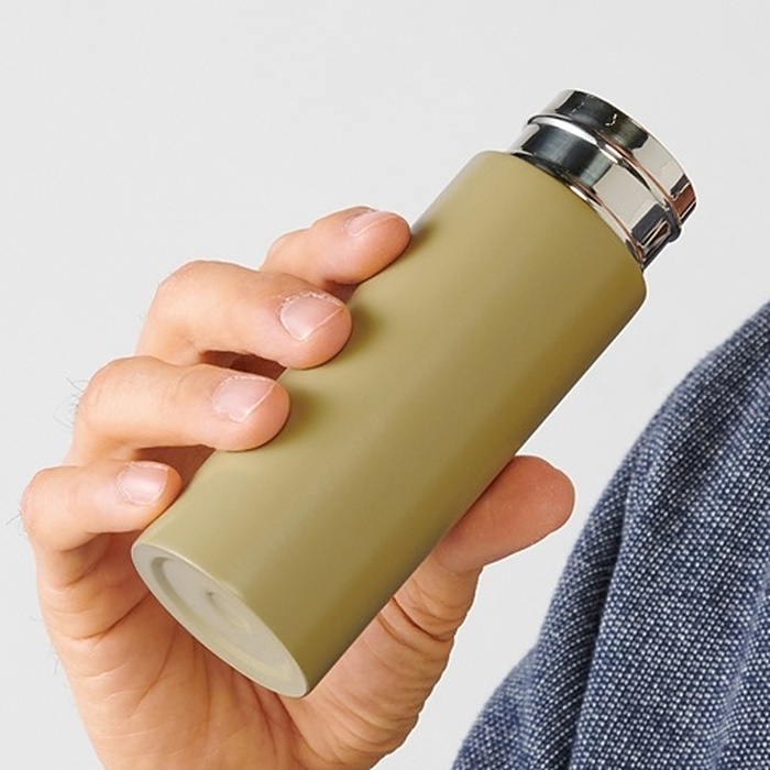 真空ステンレスサーマルポケットボトル120ml モカ