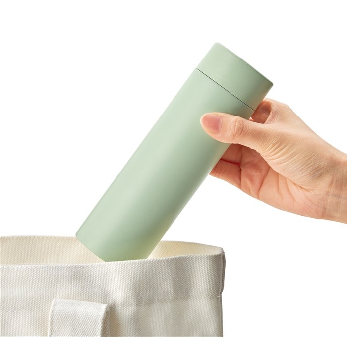 ストッパー付真空ステンレスボトル230ml グリーン