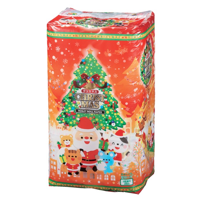クリスマス トイレットロール12ロール ダブル