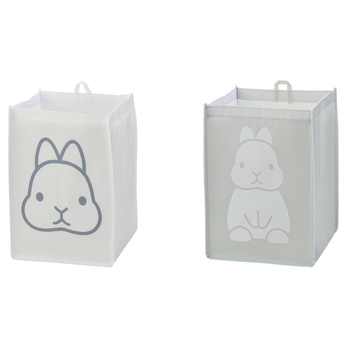 ウサギ 折りたたみランドリーBOX