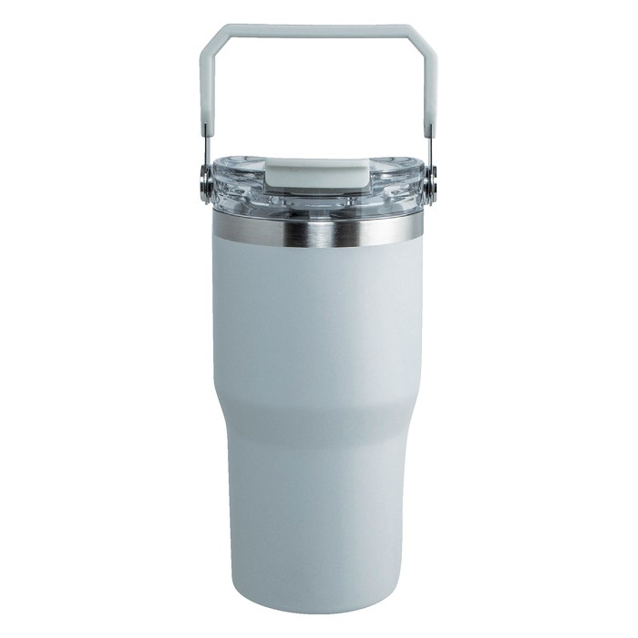 ストロー付2WAYタンブラー 600ml グレー