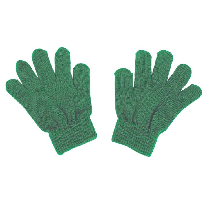 カラーのびのび手袋 緑