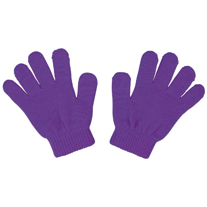 カラーのびのび手袋 紫