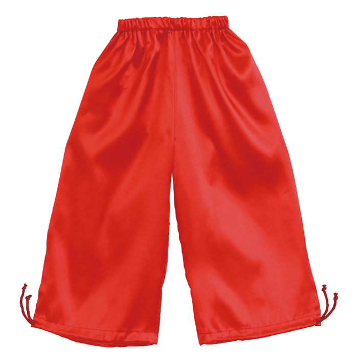 ソフトサテンズボン 裾絞り付 M 赤