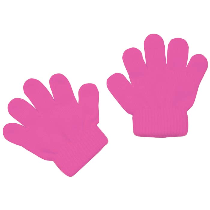 ミニのびのび手袋 蛍光ピンク