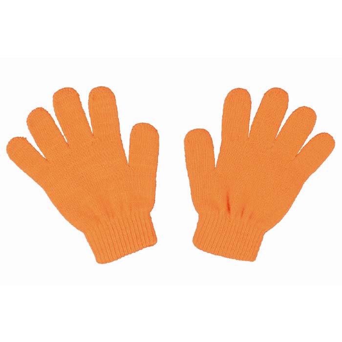 カラーのびのび手袋 蛍光オレンジ