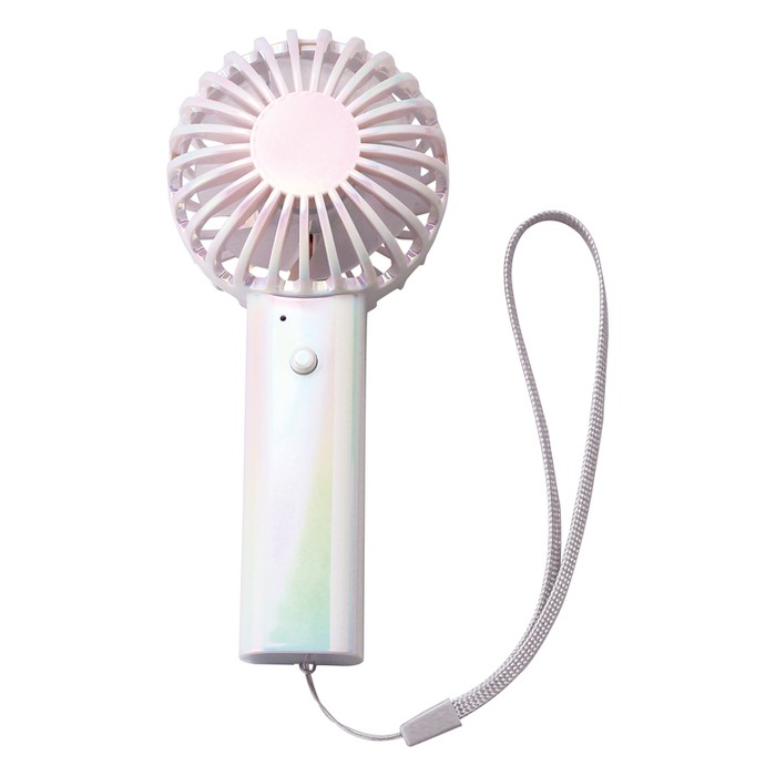 オーロラ充電式ハンディファン ストラップ付