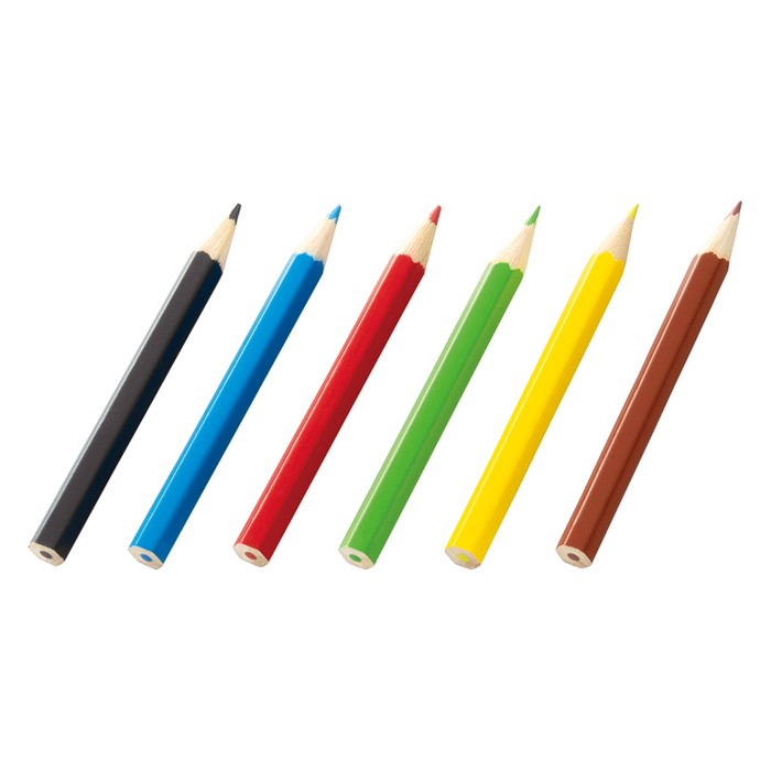 ミニ色鉛筆 6本セット