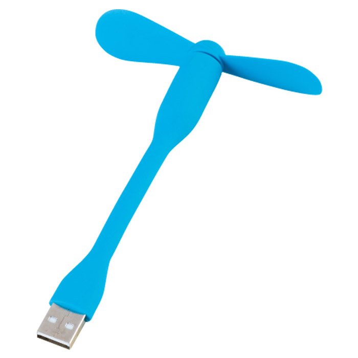 USBミニ扇風機ブルー