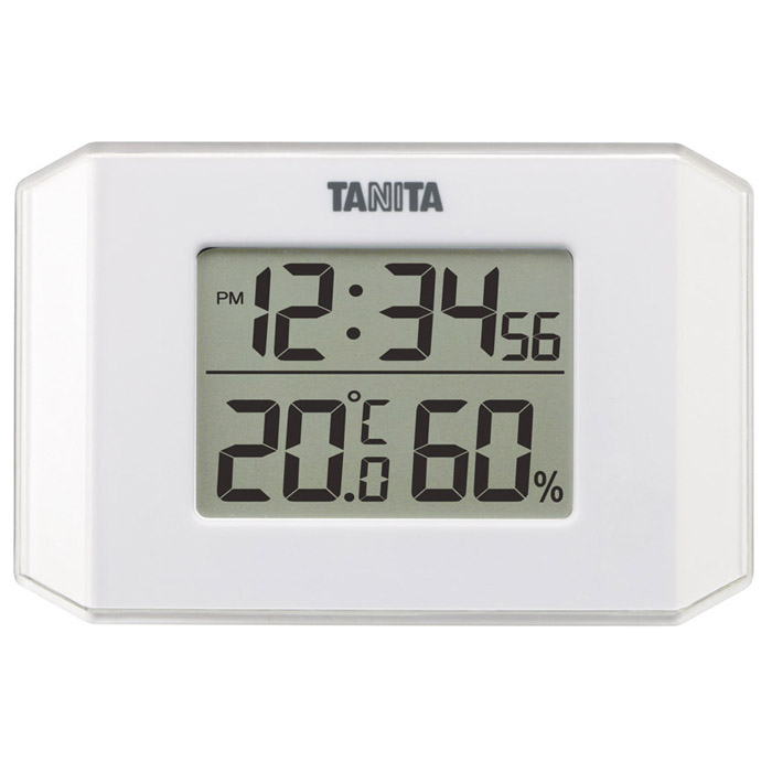 タニタ デジタル温湿度計 ホワイト                     