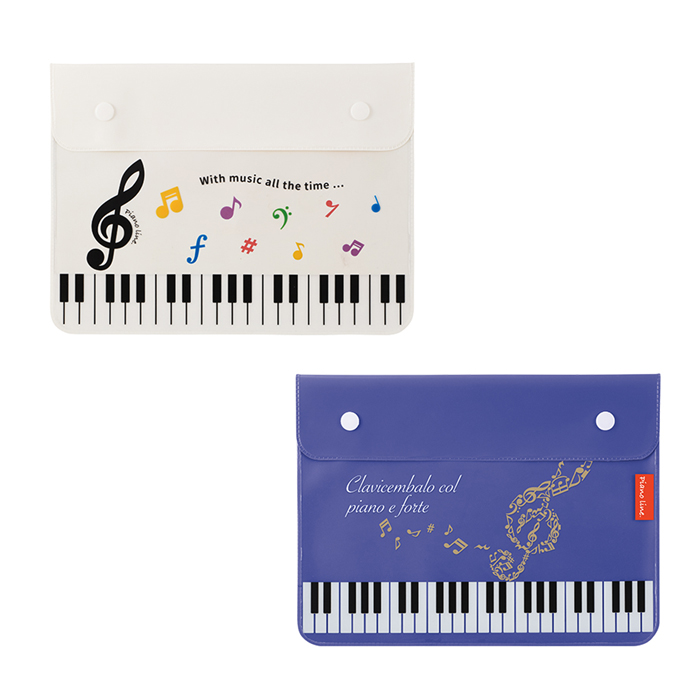 ピアノライン フラットポーチA5