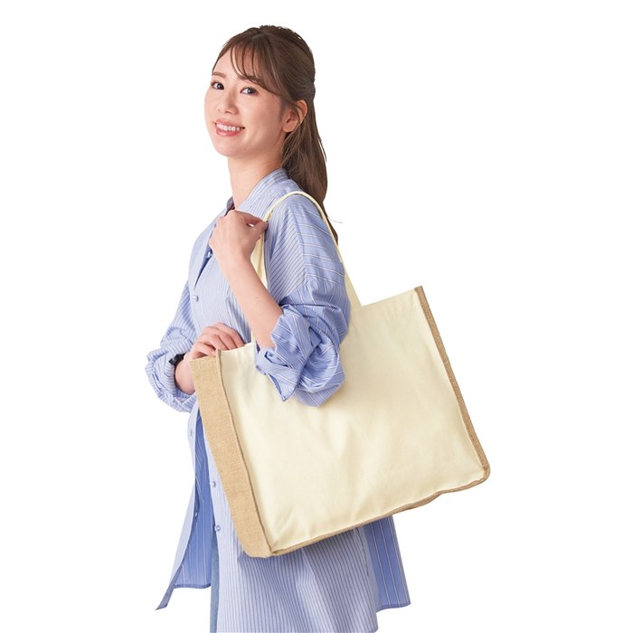 肩掛けナチュラルトートバッグ