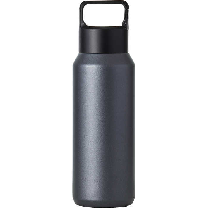 真空ステンレス炭酸ボトル 600ml ブラック